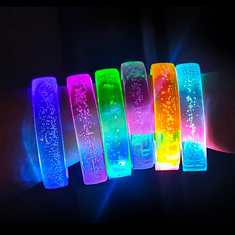 Glow In The Dark Party Glasses - 5/8/10pcs LED Glow Bangle Bracelet Gathering