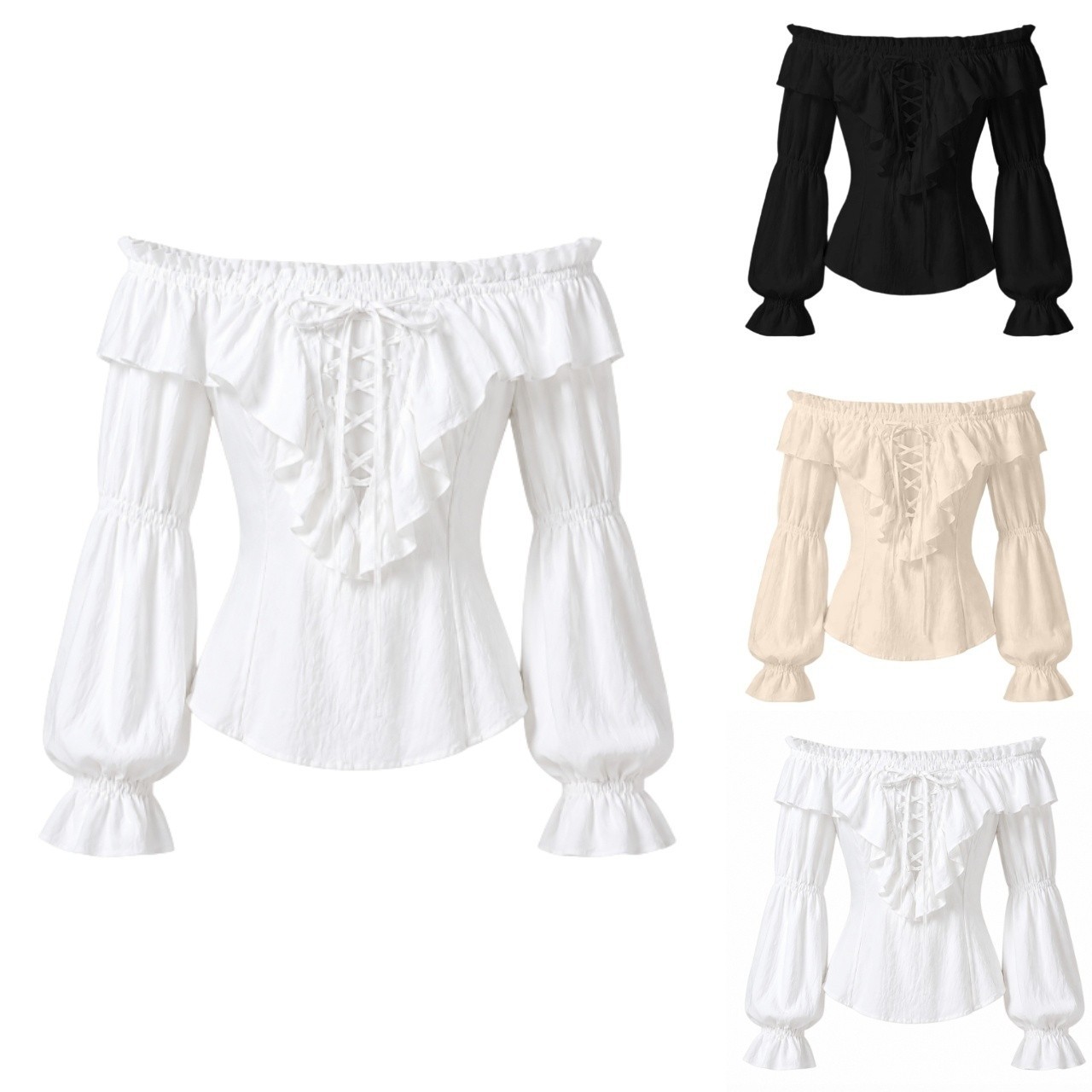 Pirate Blouse Women Medieval P - đánh giá và giá Costumes