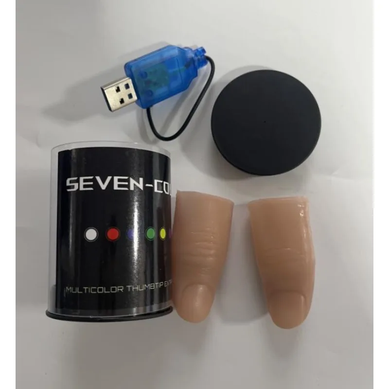 Super Light Seven Colors LED L - đánh giá và giá Thumb Tip Magic Trick Set