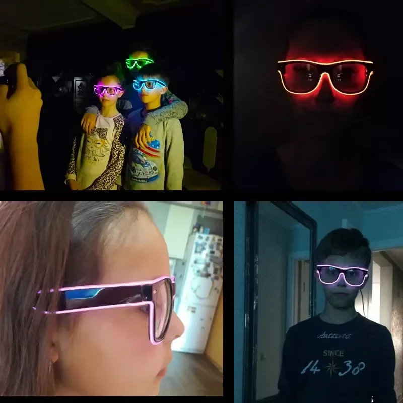 Neon LED Glowing Sunglasses Co - đánh giá và giá Glow In The Dark Party Glasses