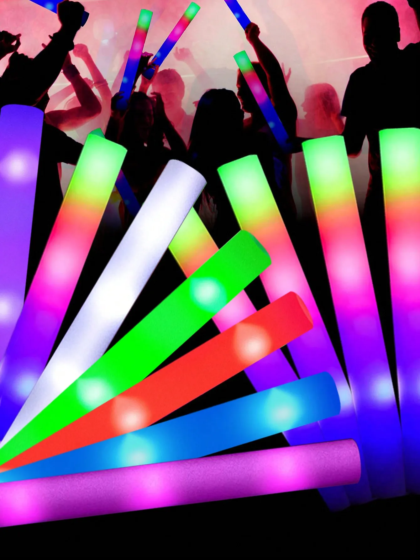 20/30pcs LED Foam Glow Sticks  - đánh giá và giá Flashing Led Foam Sticks Party