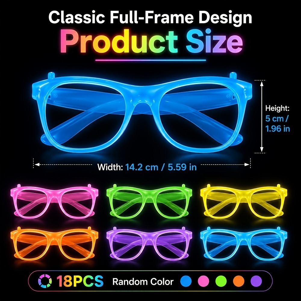 5/12 Pairs of Randomly Colored - đánh giá và giá Glow In The Dark Party Glasses