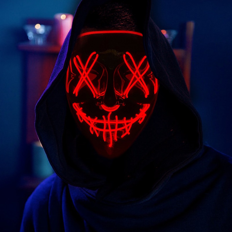 Halloween Neon Led Purge Mask  - đánh giá và giá Led Purge Mask Halloween