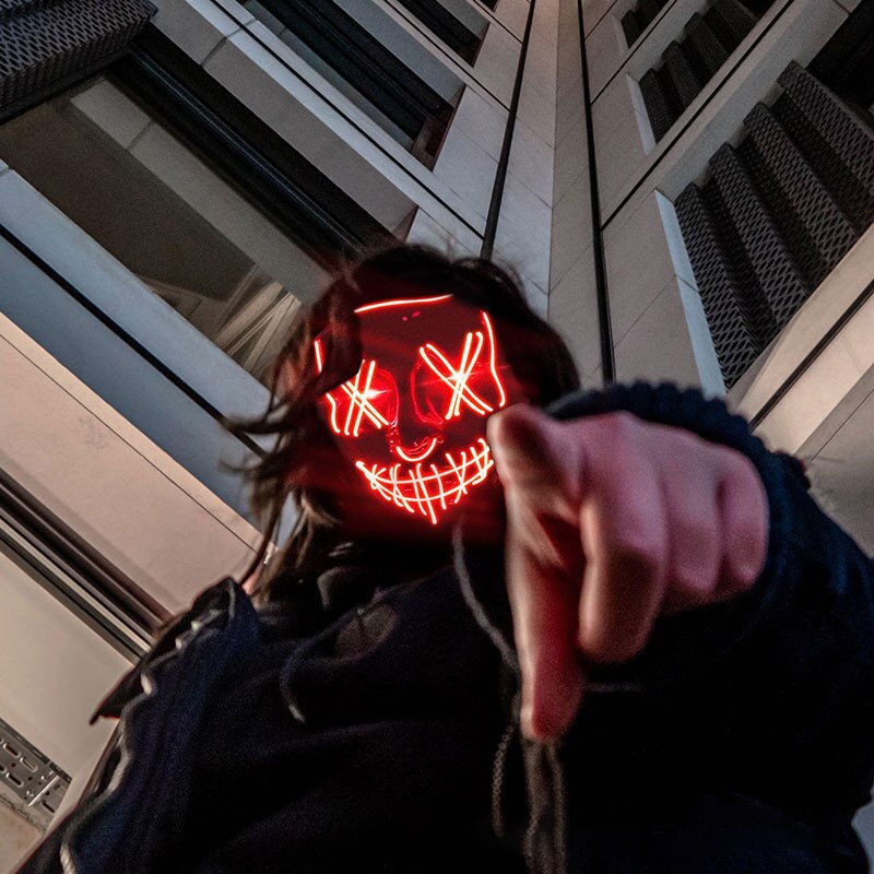 Halloween Neon Led Purge Mask  - đánh giá và giá Led Purge Mask Halloween